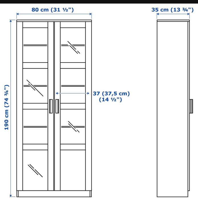 Vitrina BRIMNES Branca IKEA