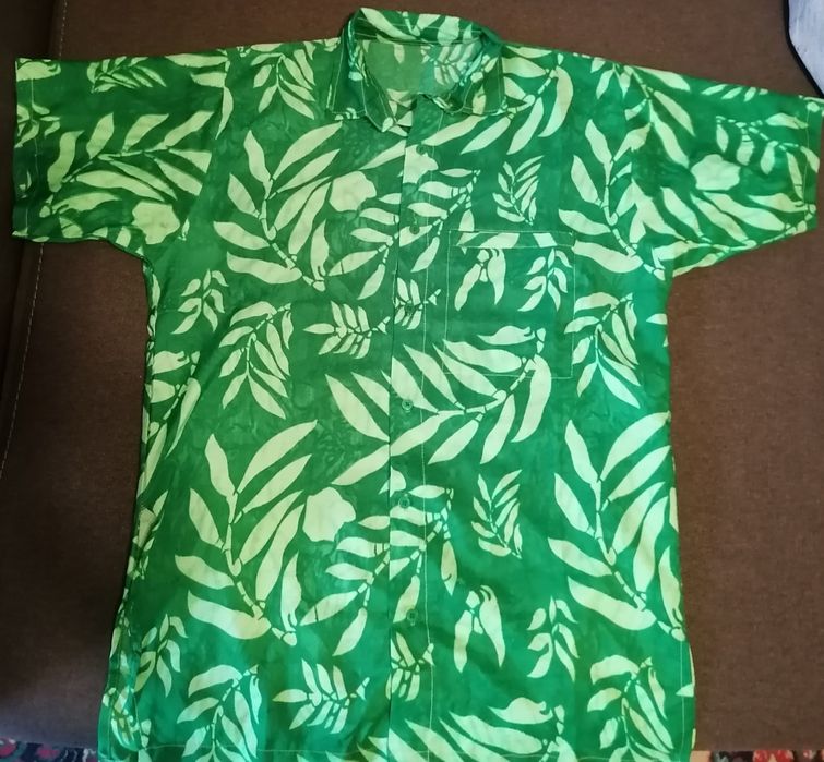 Рубашка гавайка шёлковая Caribbean Islands
