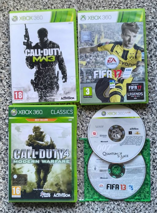 Conjunto de 5 jogos Xbox 360