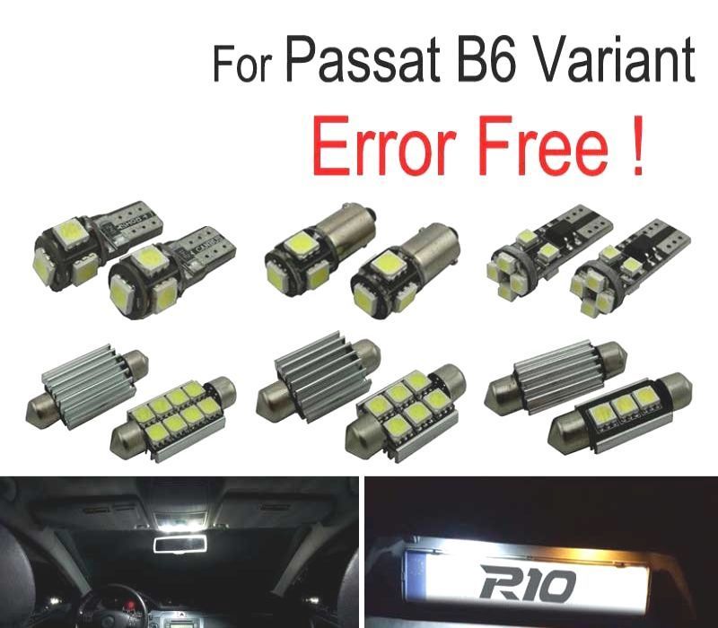 KIT COMPLETO DE 19 LÂMPADAS LED INTERIOR PARA VOLKSWAGEN VW PASSAT B6 3C 5 06-11