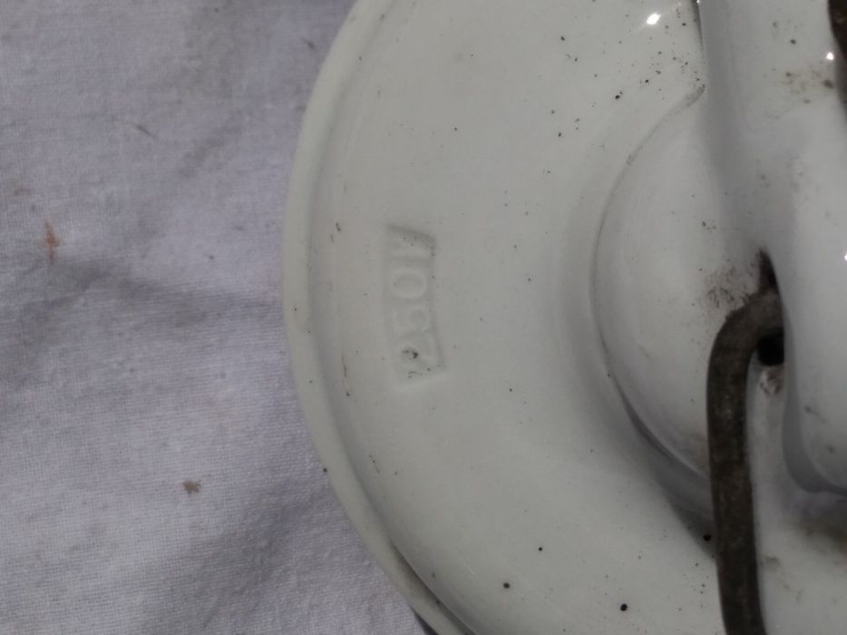 Lampa sufitowa antyczna porcelanowa szklana