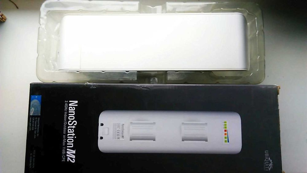 Уличная WIFI-Точка Доступа 2.4гГц UBIQUITY NanoStation M2 16дБ + POE