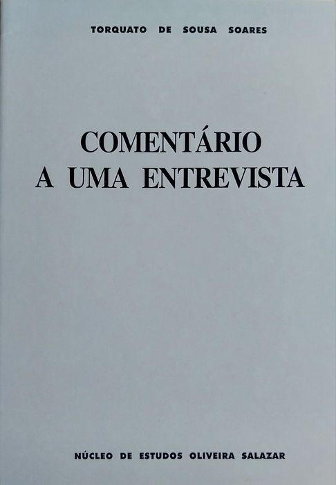 Comentário a uma entrevista