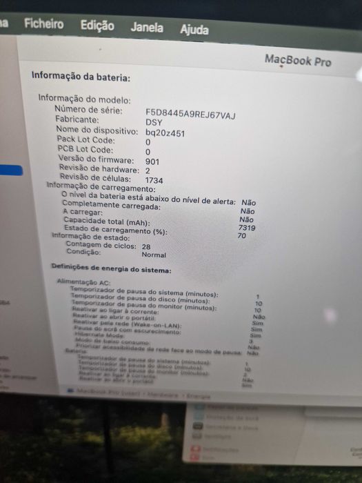MacBook Pro TOUCH BAR 15.4 pol 2018 32gb ram