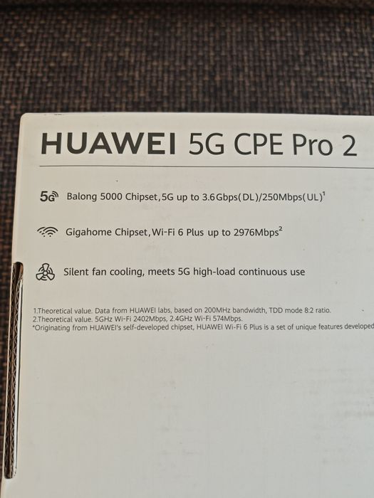 Router 5G Huawei H122 CPE PRO 2 na kartę SIM wifi 6 bardzo szybki rout