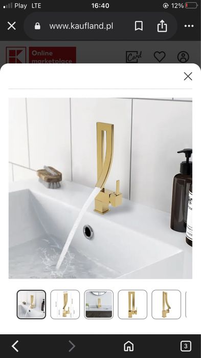 Złota bateria obrotowa 360’ DESIGN