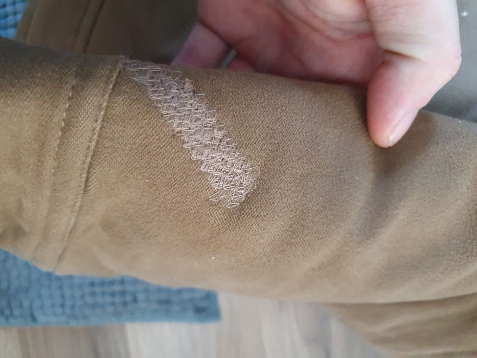 Kurtka zimowa zamszowa ciepła cedarwood L