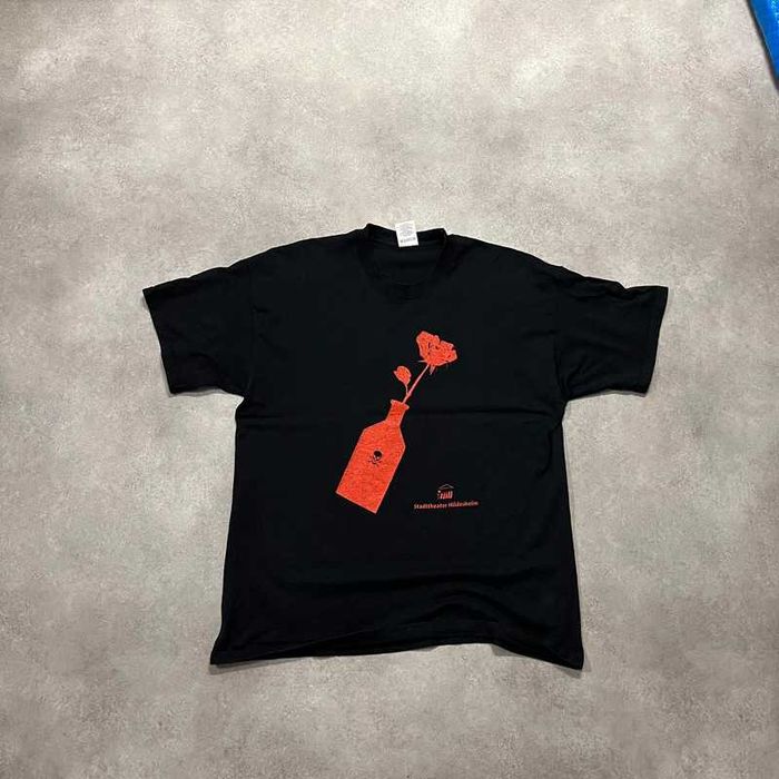 Vintage Koszulka Screen Stars Achtung Liebe Róża T-Shirt Y2K Retro 90s