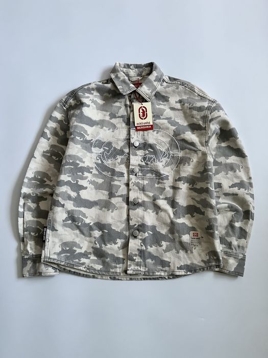 Верхня Сорочка ECKO UNLTD X BERSHKA куртка бершка еко жакет jacket