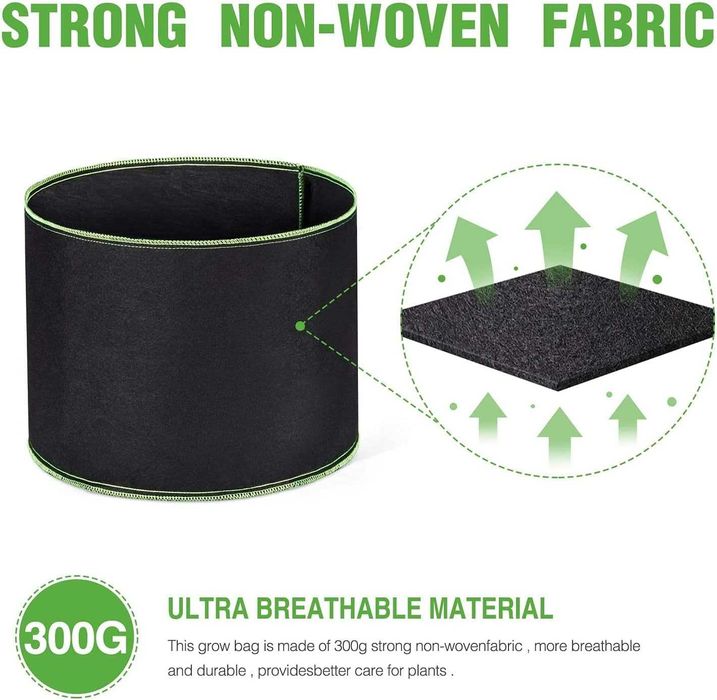 Saco de Cultivo 5 Galões com alça reutilizável