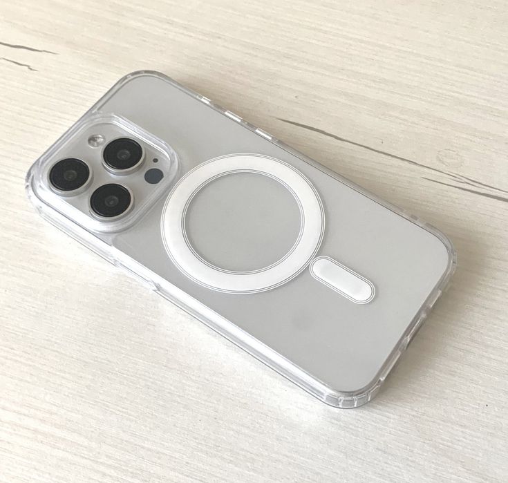 Чехол Magsafe на iPhone 15 16 17 Pro Max прозрачный магнитный магсейв