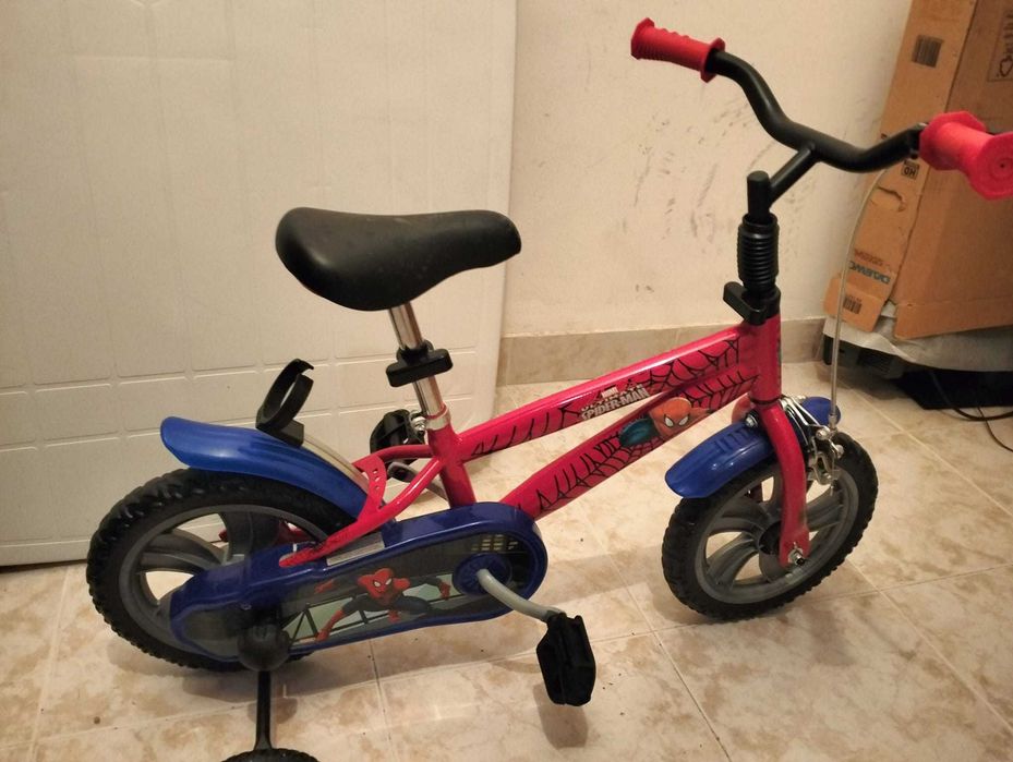 bicicleta homem aranha