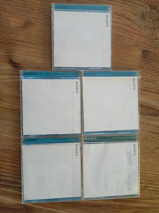 Mini CD oryginalne z muzyką i mini dvd -r Sony