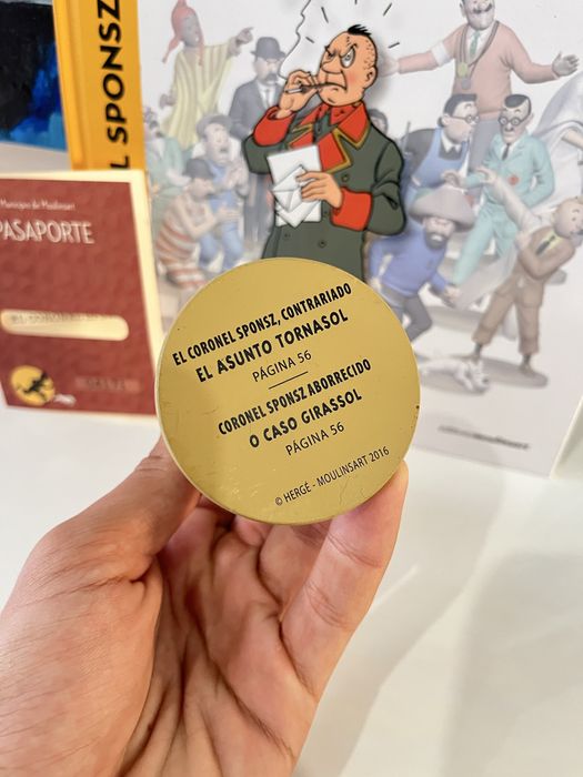 Figura Tintin Moulinsart – Coronel Sponsz – Coleção Oficial