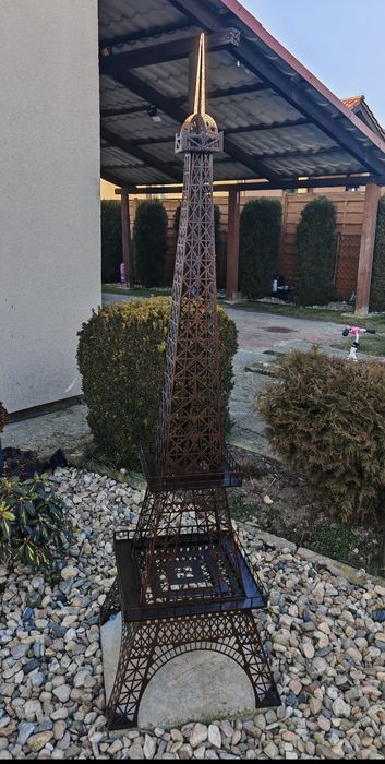 Wieża Eiffla 2m. Ozdoba do ogrodu, domu, na taras