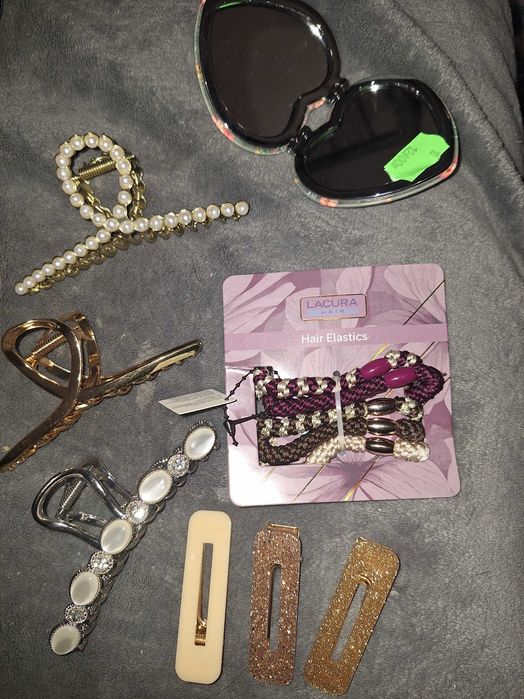 Nowe spinki gumki +lusterko