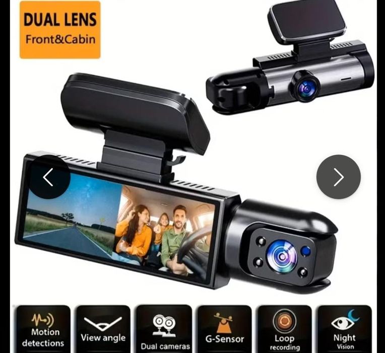 Câmera automotiva frontal e traseira