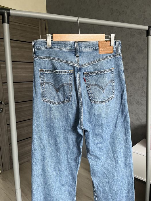 Джинси levis ribcage straight ankle широкі 28*27 прямі