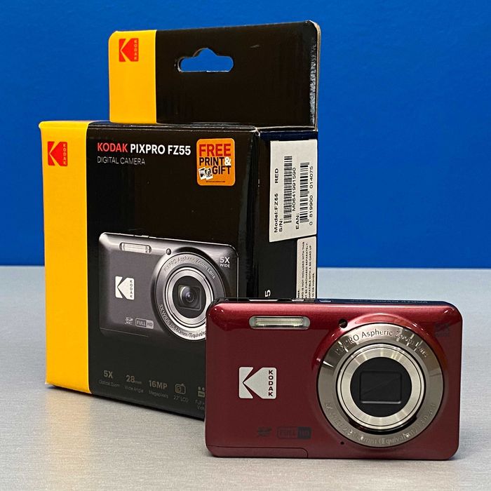 Kodak PixPro FZ55 - 16MP | Red | NOVA | 3 ANOS DE GARANTIA