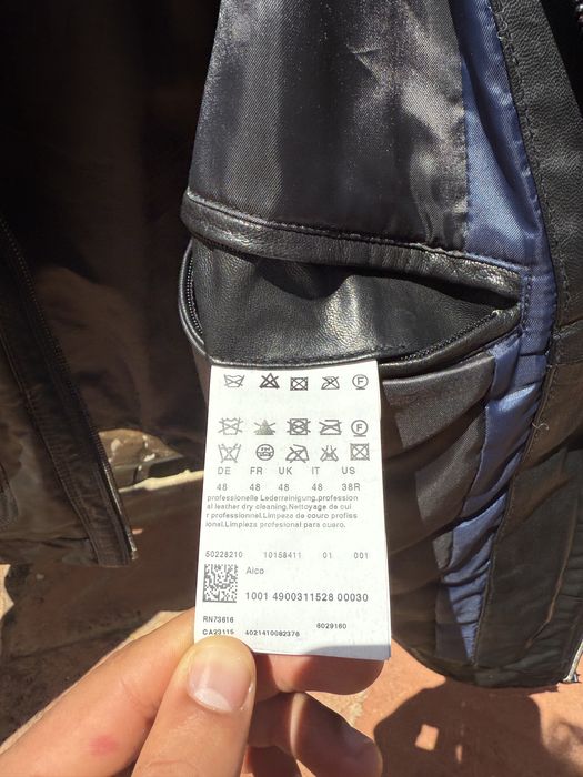 Casaco Hugo Boss De Cabedal