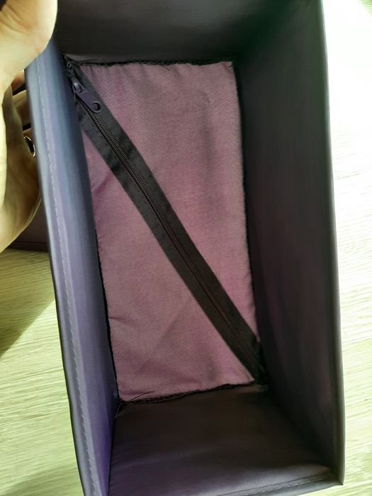 Conjunto 4 caixas arrumação roxas