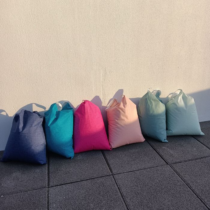 Almofadas/puff de praia