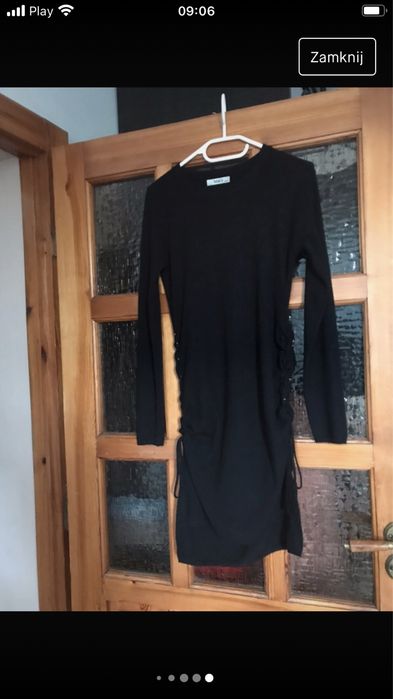Sweter czarny danski  długa wersja  M&V t. S/M nowy