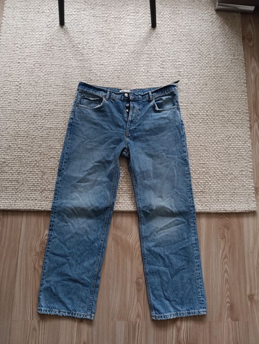 Jeansy Zara 42 proste nogawki.