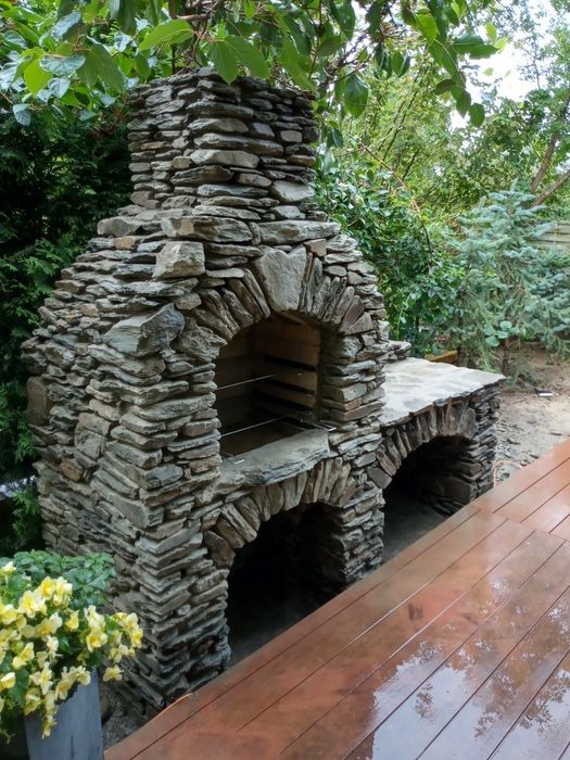 Kominek-Grill  ,wędzarnia ,kamień naturalny,łupek