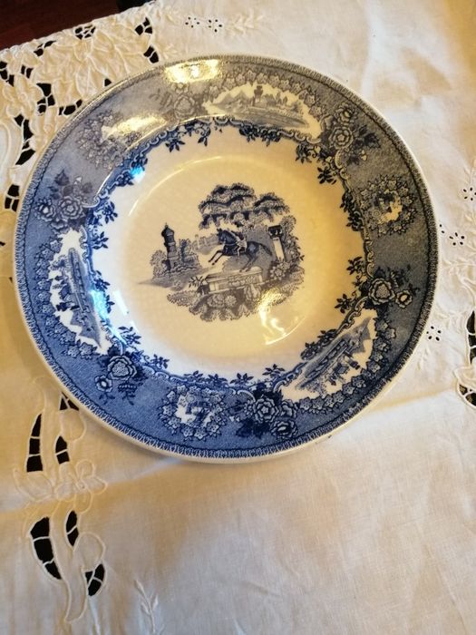 Prato sopeiro Cavalinho azul