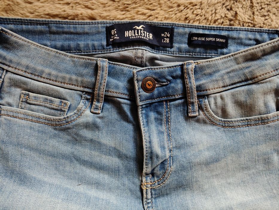 Spodnie jeansowe Hollister W24 L28 Super Skinny