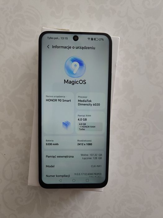 Honor 90 Smart ROM 128GB RAM 4GB