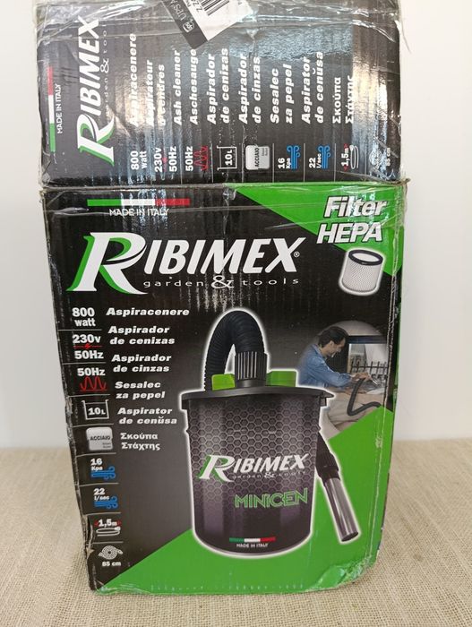 Odkurzacz do Popiołu Ribimex Minicen 800W HEPA 10L Sprawny