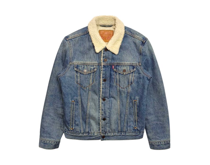 Шерпа Levis куртка синя washed jacket