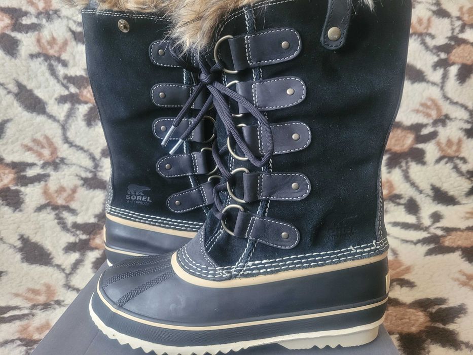 Wkstra ciepłe śniegowce Sorel Joan of Arctic r.40 wkł.25cm świetnystan