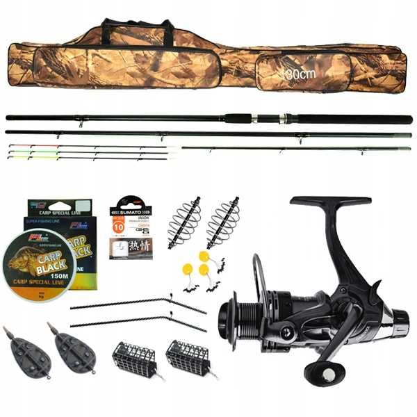 Zestaw Wędkarski FEEDER Wędka Kołowrotek IDEALNY PREZENT dla WĘDKARZA