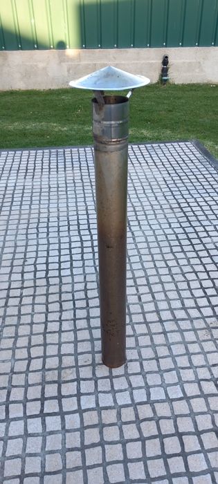 Chaminé tubo e chapéu 100(10cm)