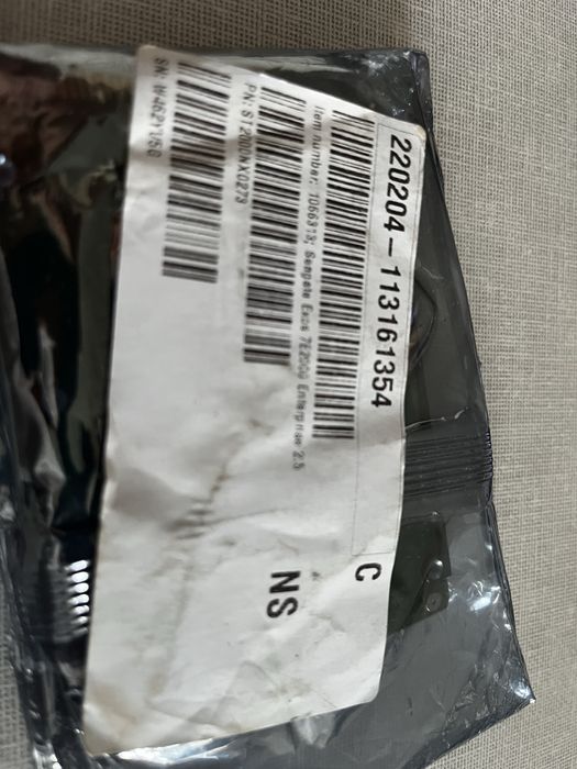 SEAGATE EXOS 7E2000 2TB 7.2K 128MB SAS-3 2.5'' S