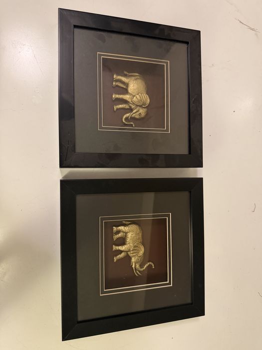 obrazki słonie 22x22cm