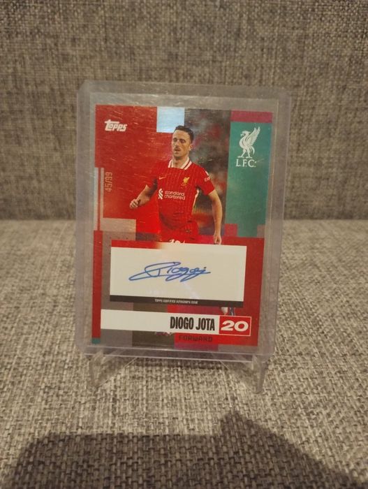 Topps team set Liverpool 2024-25 diogo jota /99 autograph autograf