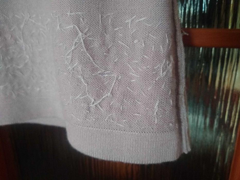 Elegancki damski podkoszulek / top, 50% Wełna (Merino), Roz. S/M