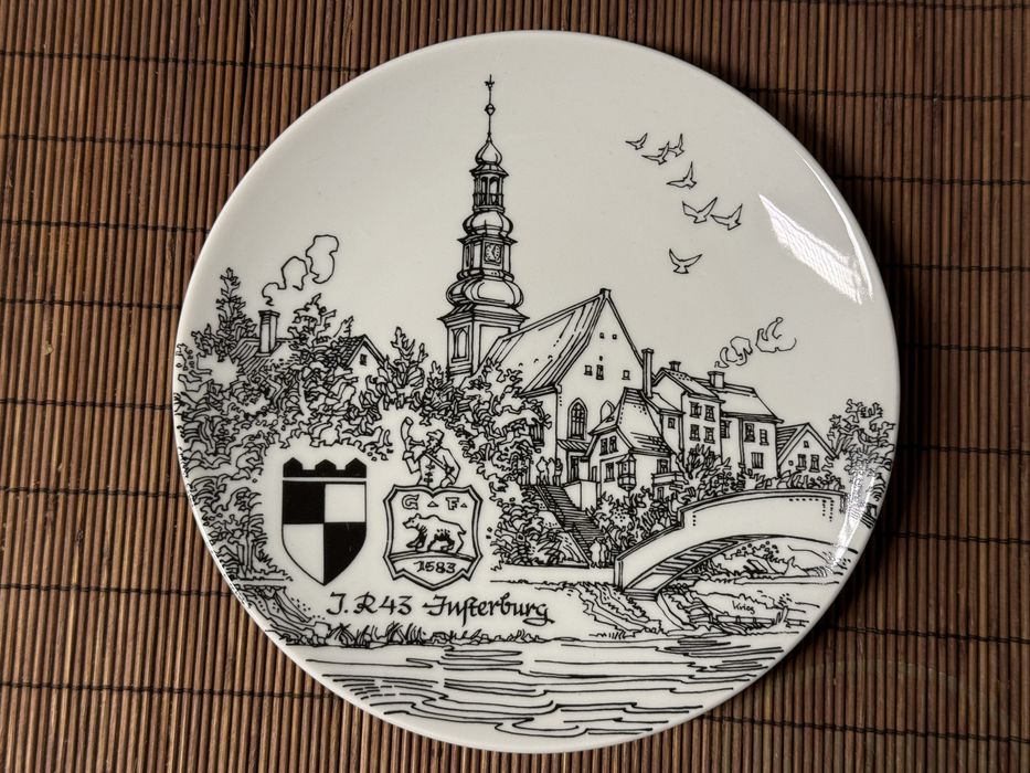 Kolekcjonerski talerz pamiątkowy – Insterburg (Prusy Wschodnie)