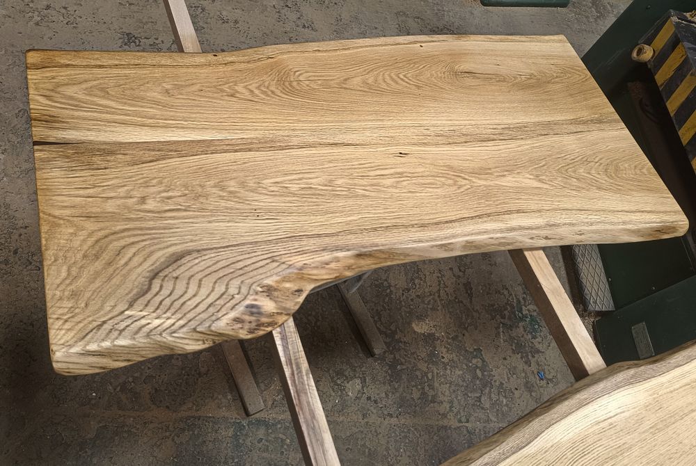 Blat dębowy 138x75x70 Live Edge Dekoracyjny wysyłka
