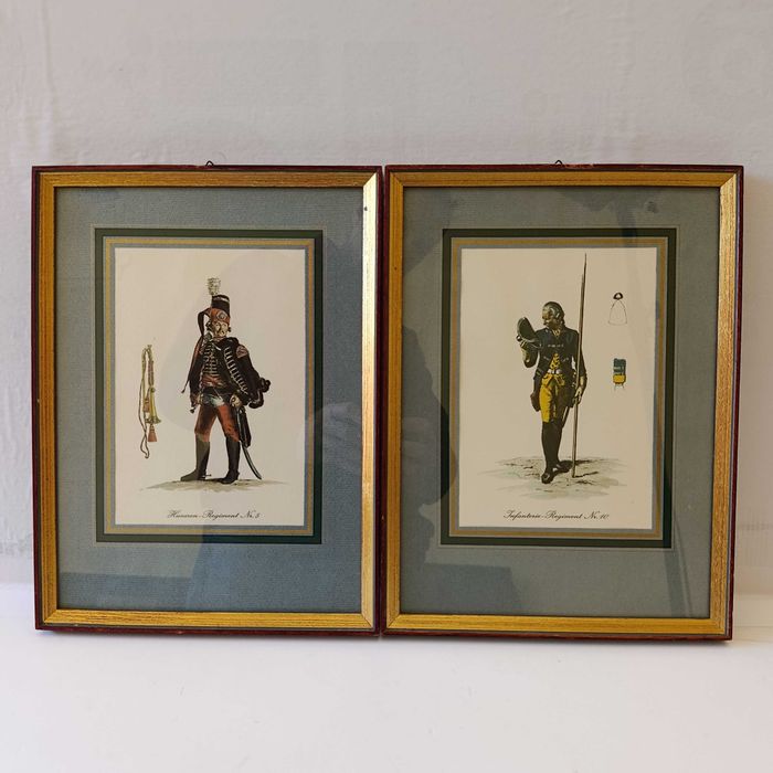 2 grafiki militarne w ramach | Prusy | Husaren Regiment Nr. 5 | Infanterie Nr. 10