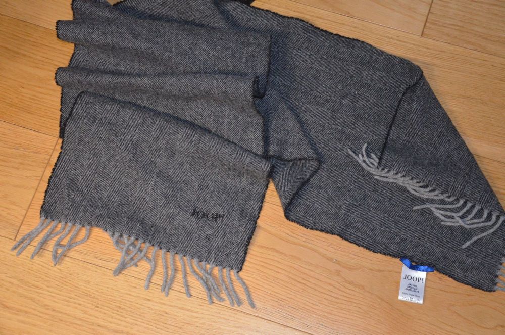 szal/szalik Joop! 100% wool szarości