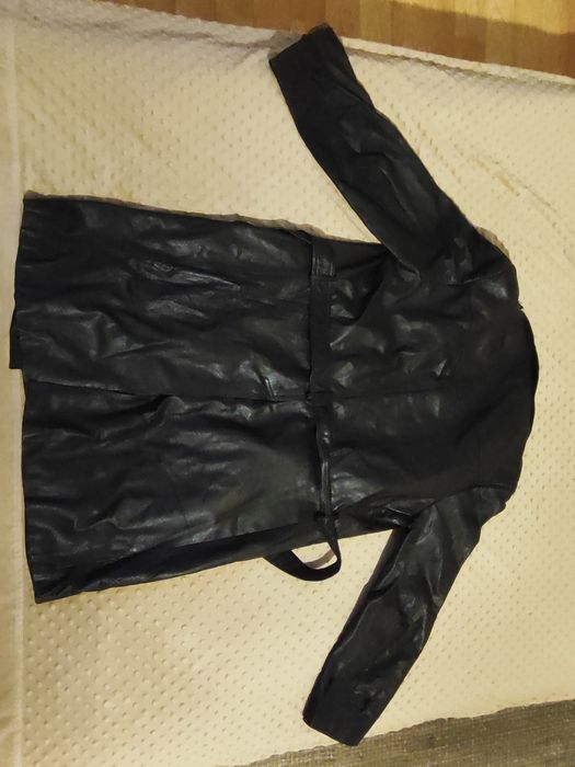 Płaszcz skórzany męski