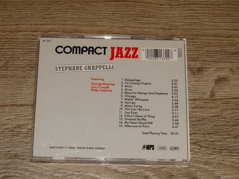 Stephane Grappelli  Compact Jazz CD