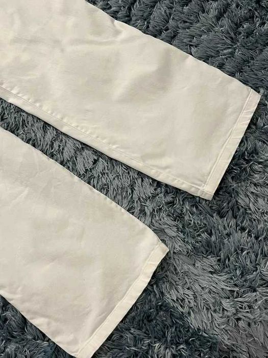 Armani Jeans białe spodnie damskie z wysokim stanem W34