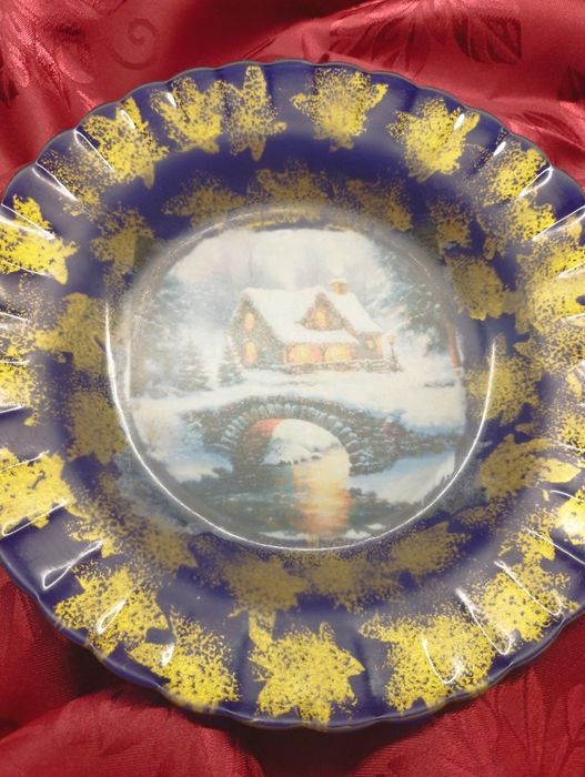 Prato decorativo de Natal