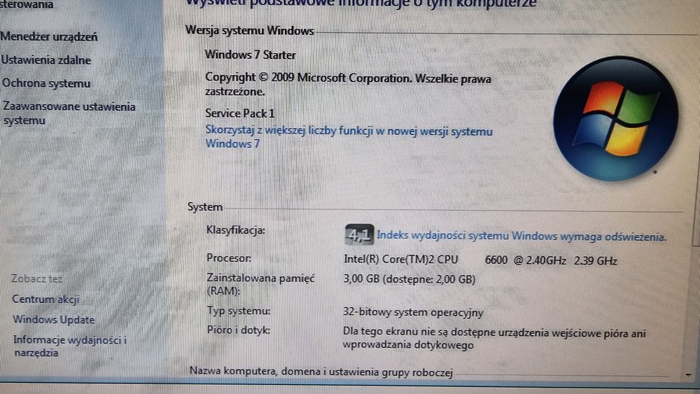 Koputery sprawne 2 szt wymienię na sprawny zk 246